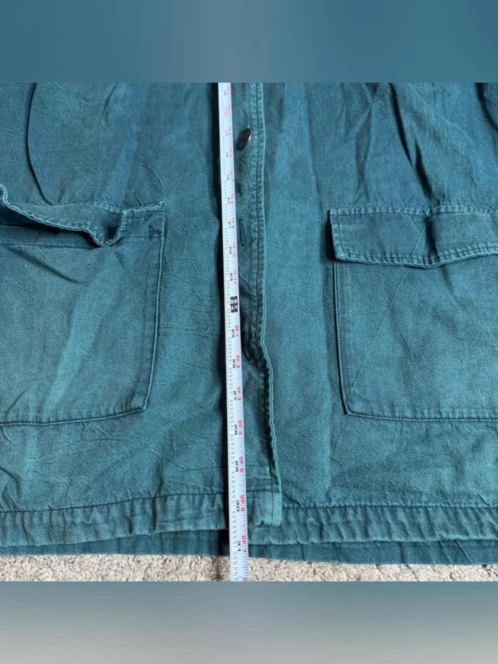 The North Face button down shirt jacket Medium Large green vintage lightweight